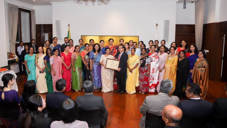 Japanese Language Teacher's Association of Sri Lanka Honoured with the Foreign Minister's Commendation