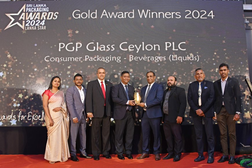 PGP Glass Ceylon Shines with Dual Gold Wins in Packaging and Export Excellence