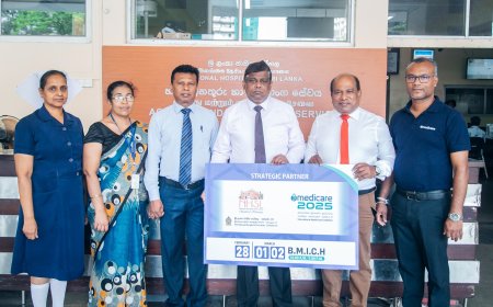 ශ්‍රී ලංකා ජාතික රෝහල ‘Medicare 2025’ ජාත්‍යන්තර සෞඛ්‍ය ප්‍රදර්ශනය සමඟ එක්වෙයි