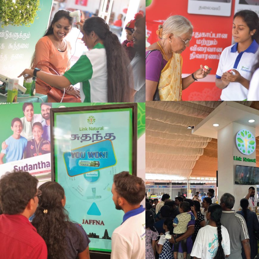 2025 யாழ். சர்வதேச வர்த்தக கண்காட்சியில் சுகாதாரம் மற்றும் புத்தாக்கத்தை வெளிப்படுத்திய Link Natural