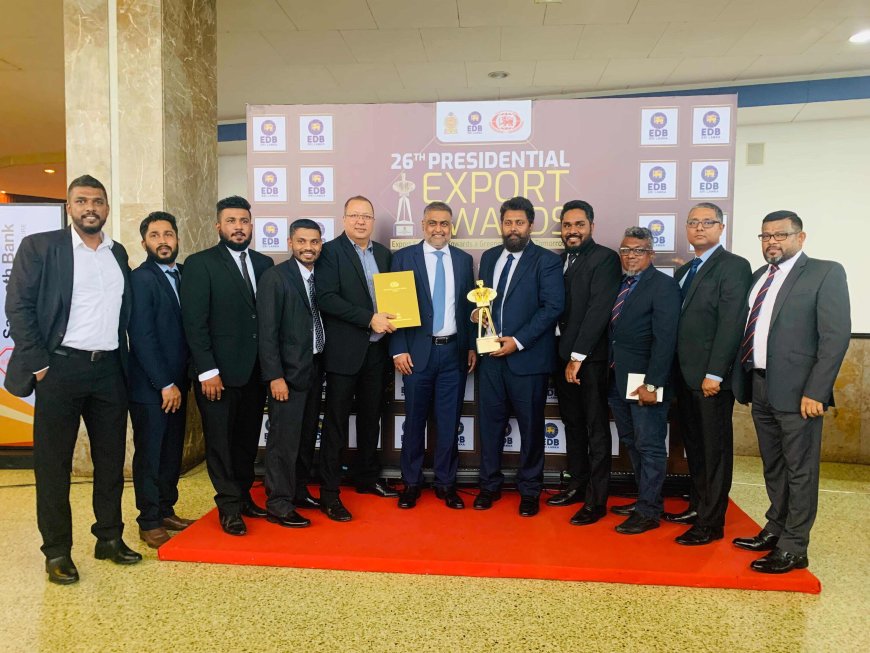 ජනාධිපති අපනයන සම්මාන උළෙලේදී ‘වඩාත් නව්‍ය සේවා සපයන්නා’ ට හිමි සම්මානයෙන් OREL IT පිදුම් ලබයි