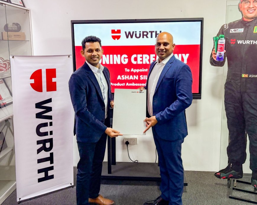 Würth Lanka Reaffirms Brand Partnership with Racing Icon Ashan Silva