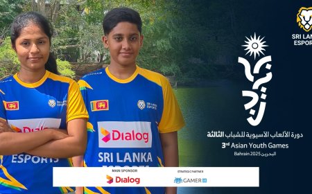 Sri Lanka Esports backed by Dialog, Set to Make Historic Debut at 2025 Asian Youth Games in Bahrain
