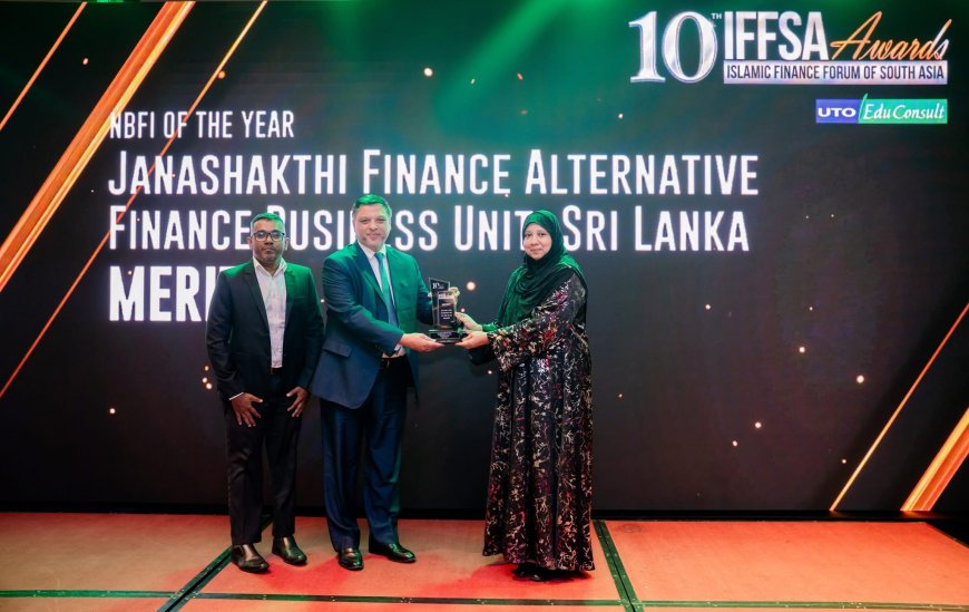 Janashakthi Finance leads the way in Islamic Finance excellence at IFFSA Awards
