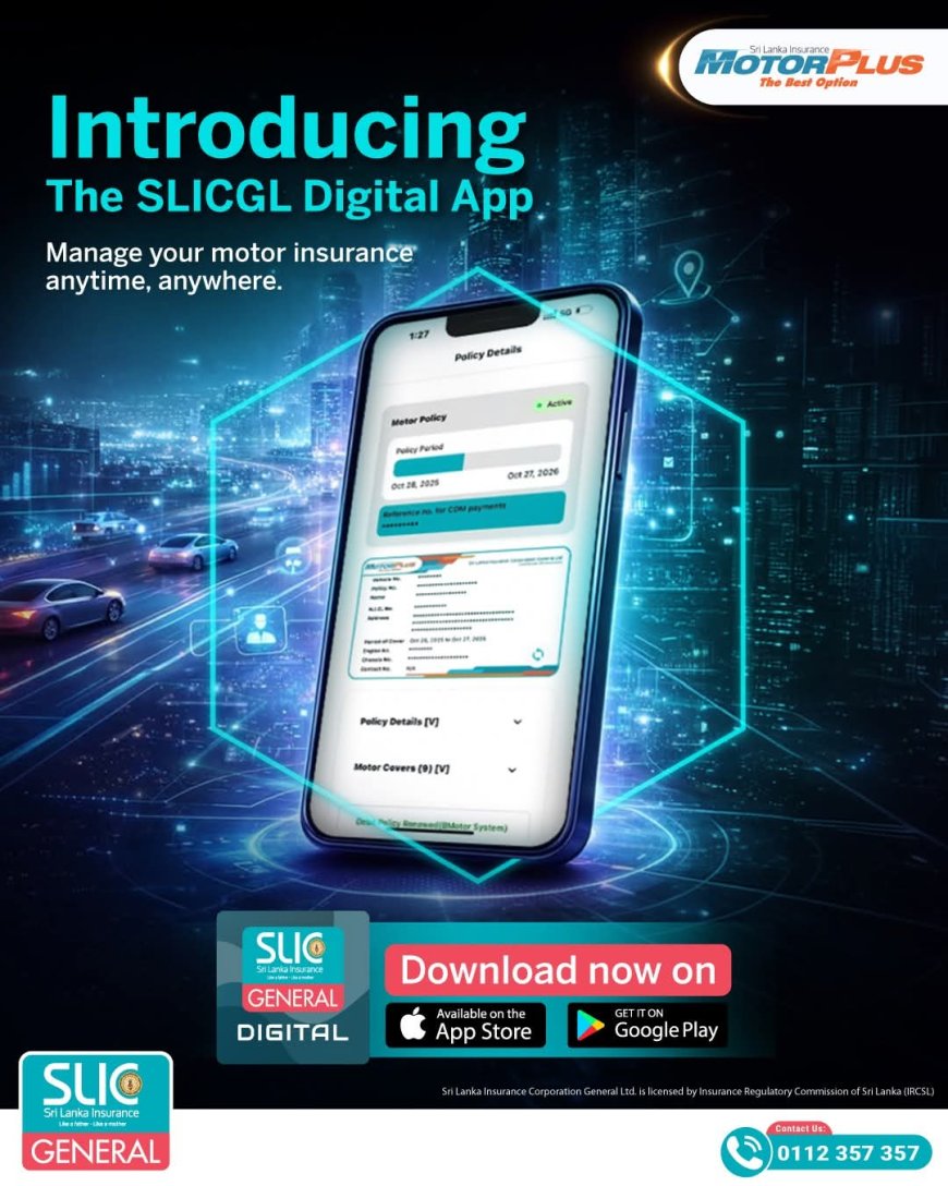 SLICGL Digital செயலி அறிமுகம்: மோட்டார் காப்புறுதி சேவைகள் இப்போது விரல் நுனியில்