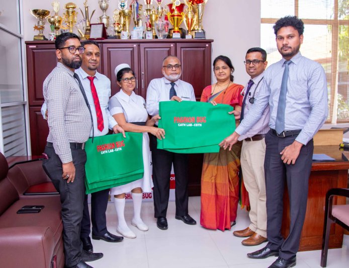 பெஷன் பக் நிறுவனத்தால் அஞ்சியோகிராம் சத்திரசிகிச்சை கவசங்கள் நன்கொடை