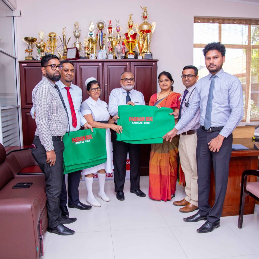 பெஷன் பக் நிறுவனத்தால் அஞ்சியோகிராம் சத்திரசிகிச்சை கவசங்கள் நன்கொடை
