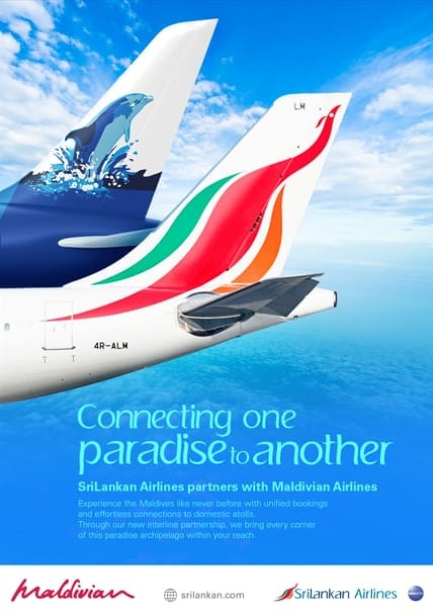 SriLankan Airlines Expands Maldives Connectivity Through New Interline Partnership with Maldivian