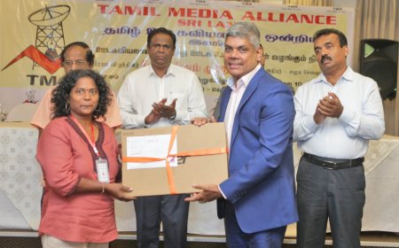 Tamil Journalists’ Alliance Supports 90 Journalists with Laptops and Mobile Phones