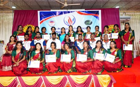 කිලිනොච්චියේ සිසුන් 140 දෙනෙකුට ඩිප්ලෝමා සහතික පිරිනැමේ