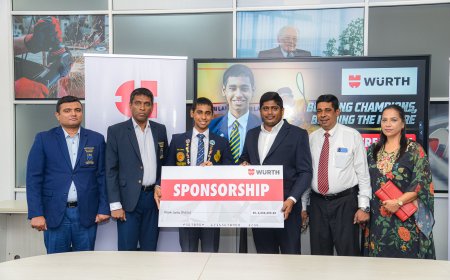 Würth Appoints Junior Squash Champion Matheesha as its Brand Ambassador