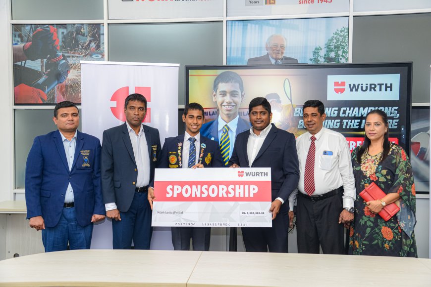 Würth Appoints Junior Squash Champion Matheesha as its Brand Ambassador