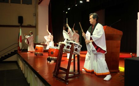 Japanese Traditional Drumming Group Wadaiko Daigen-gumi Captivates Around 1,000 People in Sri Lanka