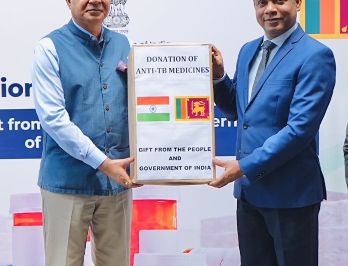 India Gifts Anti-TB Medicines Worth Rs. 52 Million to Sri Lanka