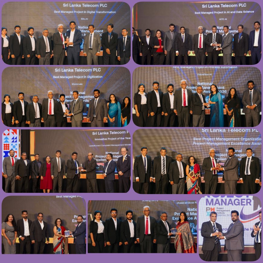 SLT-MOBITEL செயற்திட்ட சிறப்புக்காக NPME விருதுகள் 2026 இல் கௌரவிப்பைப் பெற்றது