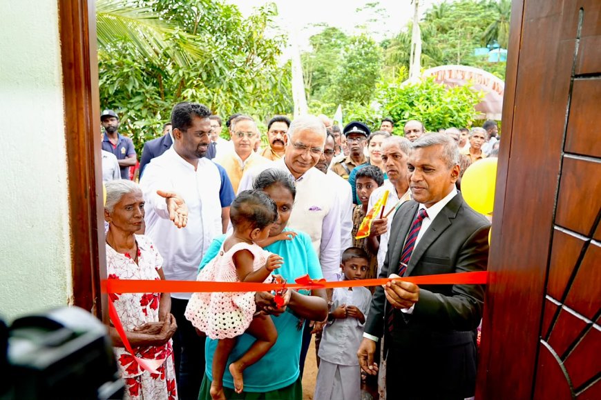 காலியில் இந்திய நிதியுதவியுடன் அமைக்கப்பட்ட 22ஆவது மாதிரிக் கிராமம் பயனாளிகளிடம் கையளிப்பு